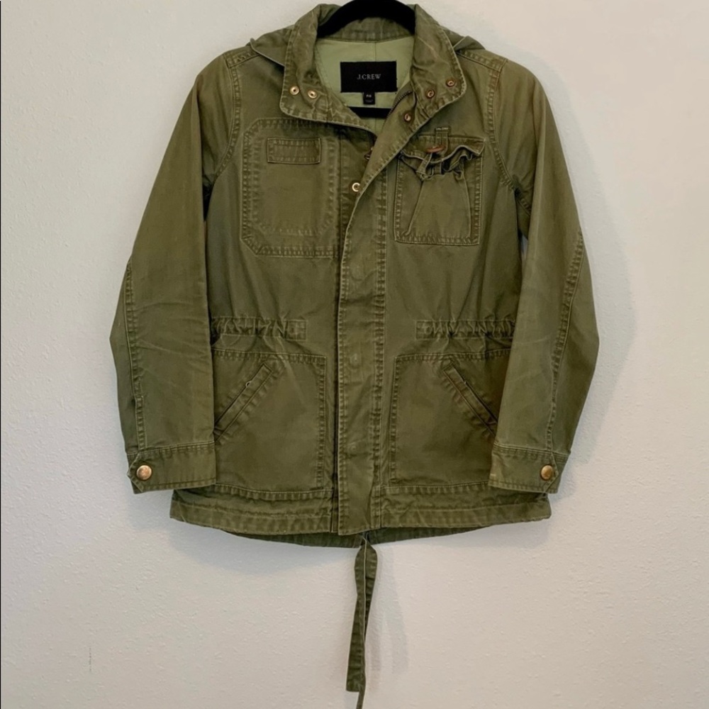 J. Crew Petite Hooded Utility Jacket
